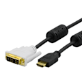Miniatyrbild 4 av 4: HDMI to DVI  cable, 19-pin ma-DVI-D Single Link ma, 2m, blac