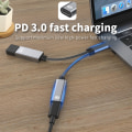 Miniatyrbild 2 av 6: INF USB-C hane till USB-hona + USB-C PD ladduttag och OTG-adapter USB 2.0
