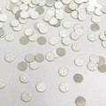Pikkukuva 1 / 5: Hilekonfetti, 8 mm pyöreä paljettikonfetti 20g Hopea