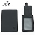 Miniatyrbild 2 av 3: Reseplånbok / Passhållare i Läder med RFID-blockering model 1
