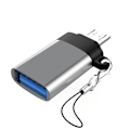 Miniatyrbild 2 av 3: 2-pack Android Lanyard Adapter Grå
