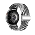 Miniatyrbillede 1 af 3: Flettet nylon urrem til Samsung Watch 7 - Mørk chokolade