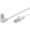 Miniatyrbild 1 av 5: Patchkabel CAT 5e, 1x 90° vinklad, F/UTP, vit, 10 m
