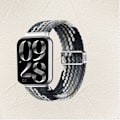 Miniatyrbillede 2 af 4: Xiaomi Smart Band Sort Chokolade Nylon Flettet Rem Redmi Watch5 Active