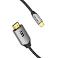 Pikkukuva 5 / 5: USB-C tai HDMI 2.0 -kaapeli Vention CRBBH 2m, 4K 60Hz (musta)