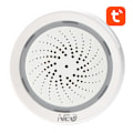 Miniatyrbillede 2 af 6: Smart Alarm Sirene WiFi NEO NAS-AB02WT med fugtighedstemperatursensor TUYA