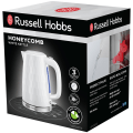 Miniatyrbild 3 av 3: Russell Hobbs Vattenkokare 2605070 Honeycomb Kettle White