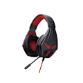 Pikkukuva 4 / 4: Punaiset langalliset kuulokkeet - Mukaansatempaava peliheadset PC:lle