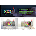 Pikkukuva 5 / 8: INF Projektorikello digitaalikello RGB-valo 6 kirkkauden 180° kääntyvä projektori Valkoinen