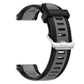 Miniatyrbild 2 av 3: Silikonarmband för Garmin Smartwatches Svart 22 mm
