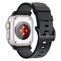 Miniatyrbillede 2 af 8: Horween læderurrem til Apple Watch 42/44/46/49 mm - mørkebrun Sort
