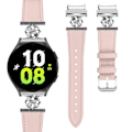 Miniatyrbild 1 av 7: Klockarmband i äkta läder för Samsung Watch 4/5/6/7 Rosa