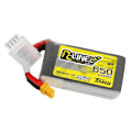 Miniatyrbild 4 av 6: Batteri Tattu R-Line 650mAh 11,1V 95C 3S1P XT30 Lipo