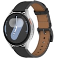 Miniatyrbild 2 av 10: Armband i äkta Läder för Samsung Watch 4 5 6 7 Svart