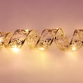 Miniatyrbild 3 av 7: Julljusslinga dekoband Guld 1 m