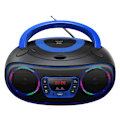 Miniatyrbild 1 av 3: Boombox FM-Radio CD USB Bluetooth TCL-212BTBU Svart/Blå