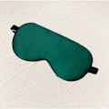 Miniatyrbild 3 av 3: Silkeslen Ögonmask för Resa, Mjuk Ögonmask för Sömn Grön