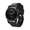 Miniatyrbillede 1 af 6: Silikone urrem til Garmin Fenix 5S Plus Sort