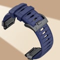 Miniatyrbillede 3 af 3: Premium Garmin Fenix 8 Rem: Fluororubber Urrem Blå 22 mm