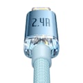 Pikkukuva 4 / 10: Kabel USB do iP Baseus Crystal Shine, 2.4A, 1.2m (niebieski)