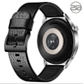 Miniatyrbillede 3 af 6: Rem i ægte læder til Samsung Galaxy Watch 4 Sort 20 mm