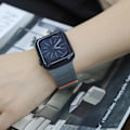 Miniatyrbillede 6 af 6: Magnetisk løkkerem til Apple Watch (42/44/45/49 mm) - EU-patent Grå Orange