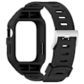 Miniatyrbillede 1 af 5: Urrem med beskyttende etui til Huawei Watch Fit 3 Sort
