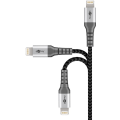 Miniatyrbild 3 av 6: Lightning-USB-C™ textilkabel med metallkontakter, 0,5 m