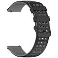 Miniatyrbillede 5 af 5: Silikonerem til ur 22 mm - Til Huawei Watch GT5, Keep Watch Pilot1 Sort+grå