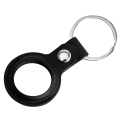 Miniatyrbild 4 av 7: Apple AirTag case, keychain, vegan leather, black