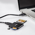 Miniatyrbild 4 av 7: HAMA Kortläsare USB 3.0 Multi SD/microSD/CF Svart
