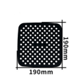 Miniatyrbillede 6 af 6: Silikone indsats til Airfryer firkantet 19x19 cm Sort