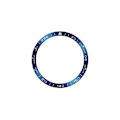Miniatyrbillede 1 af 3: Blå & Hvid Bezel - 51mm AMOLED - Rustfrit Stål Opgradering