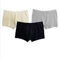 Miniatyrbild 2 av 3: Herrsilkesboxershorts, 3-pack 100 % mullbärssilkestickade underkläder M
