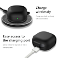 Miniatyrbillede 2 af 3: Beskyttende silikonetui til Samsung Buds Live Sort