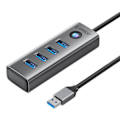 Miniatyrbillede 1 af 2: Orico PDD4U USB til 4x USB 3.0 Hub Adapter (grå)