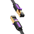 Miniatyrbild 4 av 4: Platt nätverkskabel UTP CAT7 Ventilation ICABK RJ45 Ethernet 10Gbps 8m Svart