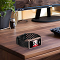 Miniatyrbillede 11 af 11: Udskiftningsrem til Huawei Band 10/9/8 - åndbart design med huller Sort