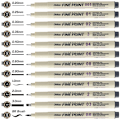 Miniatyrbild 1 av 4: Precision Fineliner Pennor - 12-pack för Ritning & Skissning