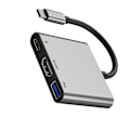 Pikkukuva 3 / 3: Kompakti 4K60Hz USB-C -keskitin PD100W-latauksella