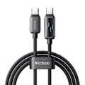 Miniatyrbild 1 av 5: Mcdodo CA-4250 USB-C till USB-C-kabel, 100W, LED-skärm, 1,2m