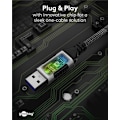 Miniatyrbillede 8 af 11: Ethernet-kabel USB-A 3.0 til RJ45, Slim, 5 m