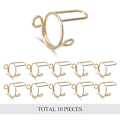 Miniatyrbillede 1 af 8: Aftagelige negle ringe til akryl negle, 10 stk. Guld