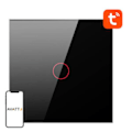 Miniatyrbild 1 av 4: Smart Light Switch ZigBee Avatto LZTS02-EU-B1 1 Way No Neutral TUYA (svart)