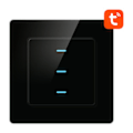 Miniatyrbillede 1 af 2: Smart Light Switch WiFi Avatto N-TS10-B3 3-vejs TUYA (sort)