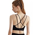 Miniatyrbillede 3 af 3: Crisscross Back Yoga Sports BH Sort M