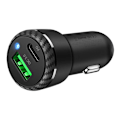 Miniatyrbild 2 av 4: Mcdodo CC-5970 billaddare, USB + USB-C 38W (svart)