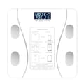 Smart Body Scale kompatibelt med Type-C laddning Bluetooth 4.0+ LCD Bakgrundsbelyst 0.2-180kg Räckvidd White White