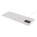 Miniatyrbild 1 av 5: Rubberized keyboard with touchpad, IP68, 105 keys, white