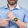 Miniatyrbild 6 av 6: Klockarmband i äkta läder för Samsung Watch 4/5/6/7 - 20MM Vit